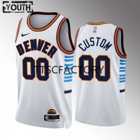 Kinder NBA Denver Nuggets Trikot Benutzerdefinierte Nike 2022-23 City Edition Blau Swingman